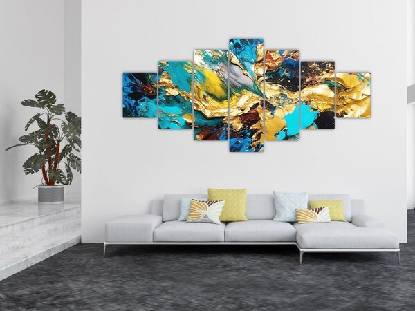 Obraz - Texturovaná olejomalba (210x100 cm)