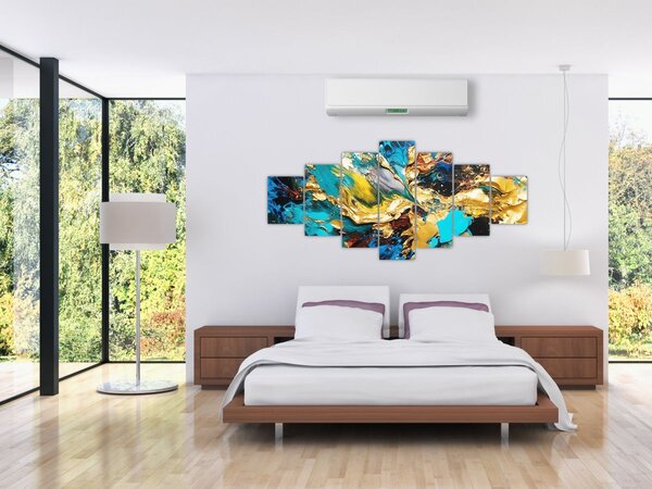 Obraz - Texturovaná olejomalba (210x100 cm)