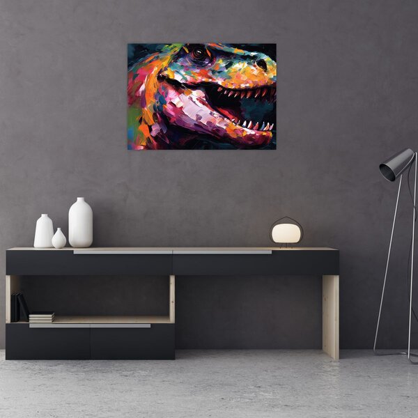 Obraz - Dinosaurus, malba (70x50 cm)