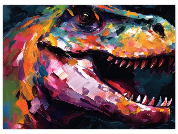 Obraz - Dinosaurus, malba (70x50 cm)