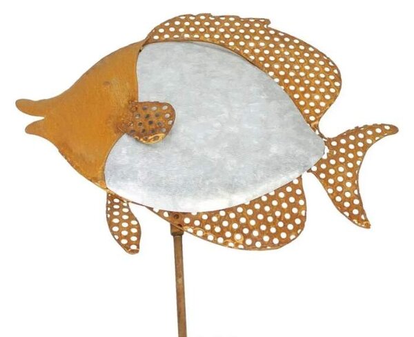 Zahradní zápich kovová Ryba 113 cm