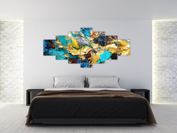 Obraz - Texturovaná olejomalba (210x100 cm)