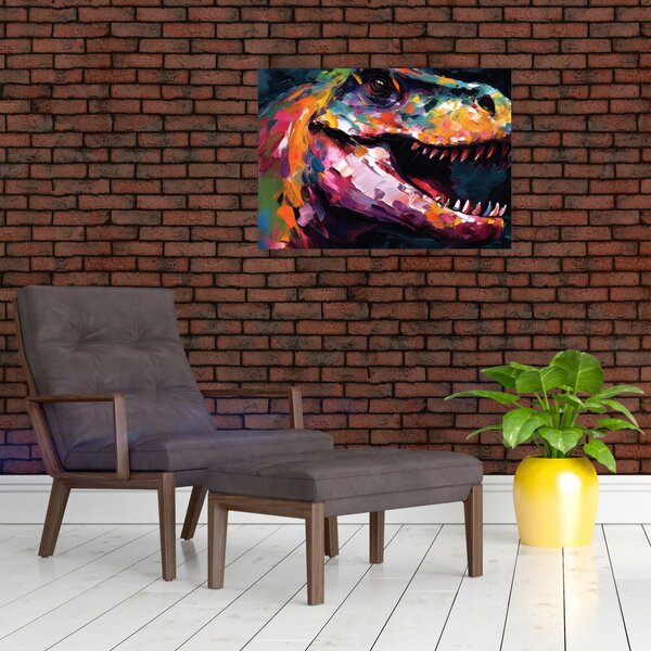 Obraz - Dinosaurus, malba (70x50 cm)