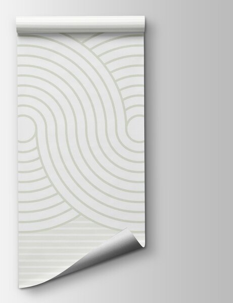 Fototapeta Bílé a šedé čáry na bílém pozadí, Geometrické fototapety, Populární fototapety, w03703v2 - Tapeko.co.cz