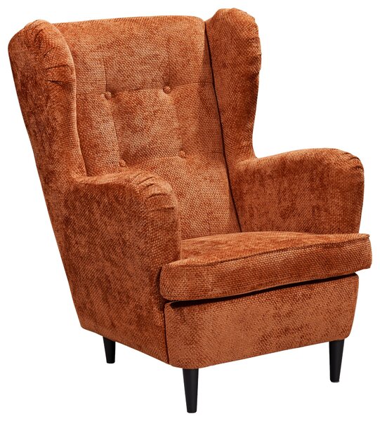 KŘESLO UŠÁK, textil, terracotta MID.YOU - Online Only křesla & taburety, Online Only