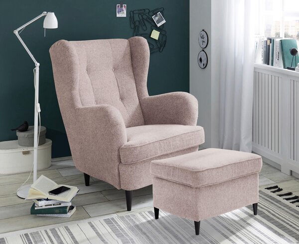 TABURET, textil, 63/43/42 cm MID.YOU - Taburety, Online Only