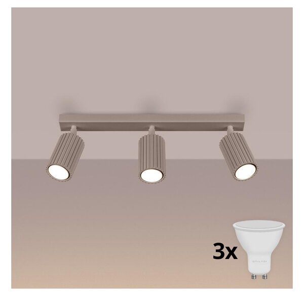 Brilagi - LED Bodové svítidlo CRESTO 3xGU10/10W/230V taupe