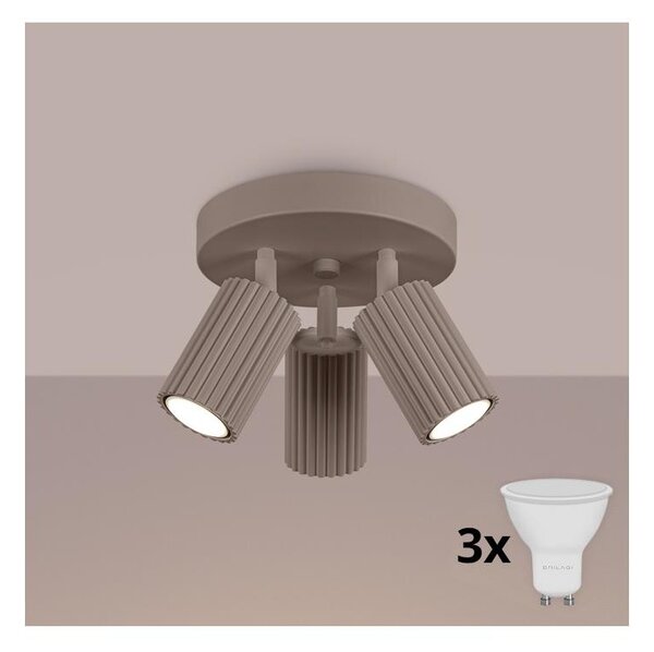 Brilagi - LED Bodové svítidlo CRESTO 3xGU10/10W/230V taupe