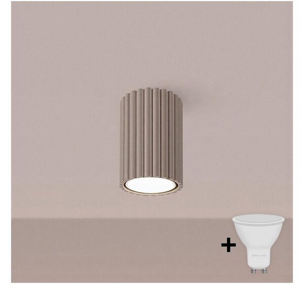Brilagi - LED Bodové svítidlo CRESTO 1xGU10/10W/230V 10 cm taupe