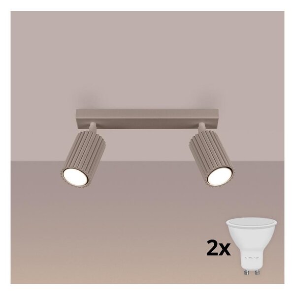 Brilagi - LED Bodové svítidlo CRESTO 2xGU10/10W/230V taupe