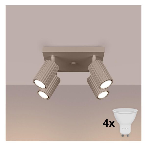 Brilagi - LED Bodové svítidlo CRESTO 4xGU10/10W/230V taupe