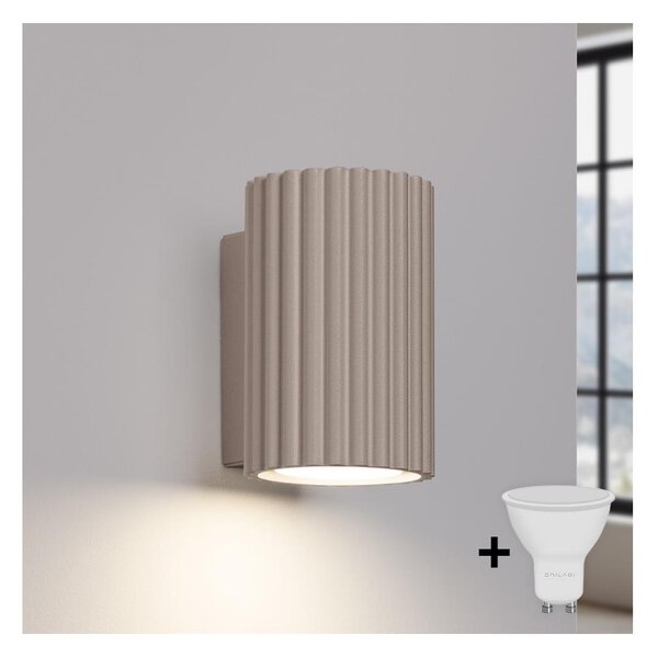 Brilagi - LED Nástěnné svítidlo CRESTO 1xGU10/10W/230V 10 cm taupe