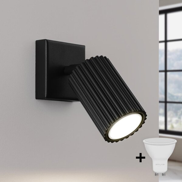 Brilagi - LED Nástěnné bodové svítidlo CRESTO 1xGU10/10W/230V černá
