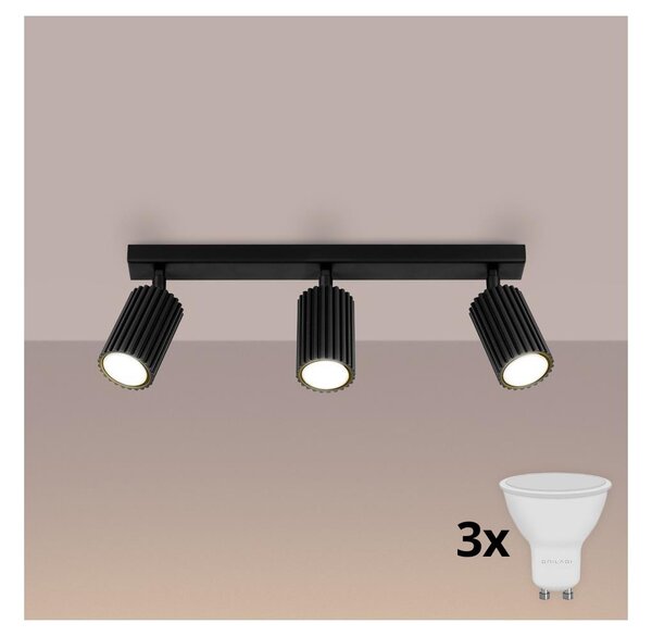 Brilagi - LED Bodové svítidlo CRESTO 3xGU10/10W/230V černá