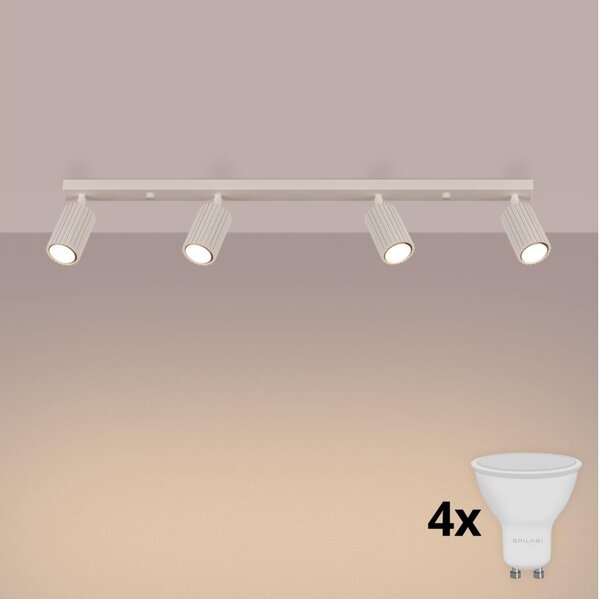 Brilagi - LED Bodové svítidlo CRESTO 4xGU10/10W/230V krémová