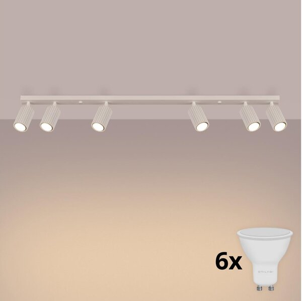 Brilagi - LED Bodové svítidlo CRESTO 6xGU10/10W/230V krémová