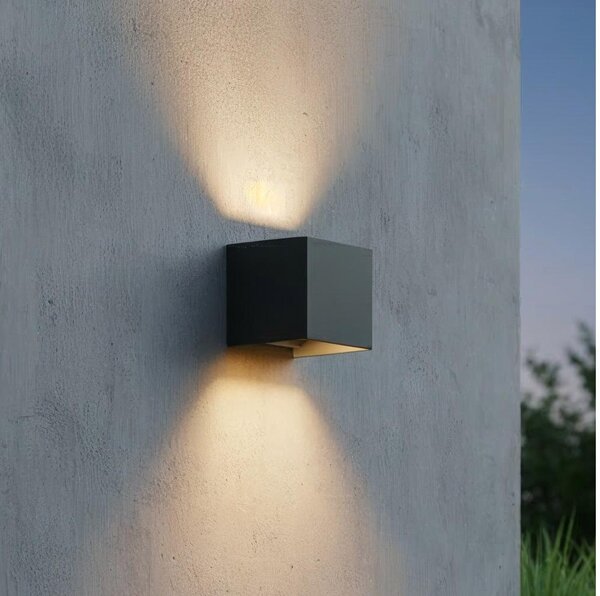 Ideal Lux - LED Venkovní nástěnné svítidlo ATOM LED/12W/230V IP54 antracit