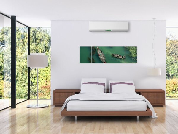 Obraz - Rybáři na řece (170x50 cm)