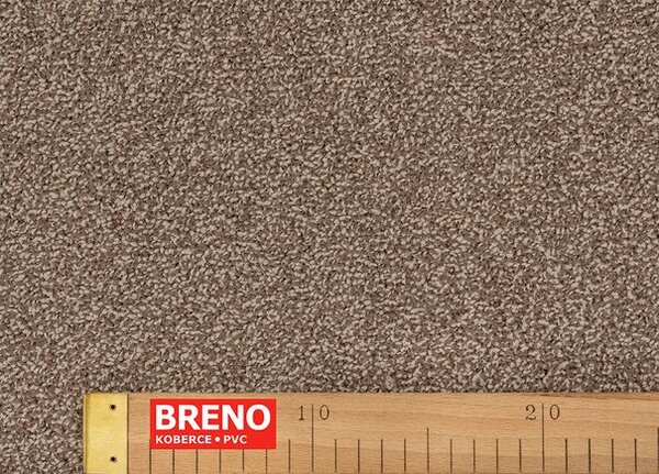 Breno Metrážový koberec MOUNT TWIST 90 světle hnědý, šíře 500 cm, Hnědá