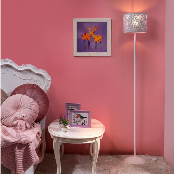 ONLI - Stojací lampa TITILLA 1xE27/22W/230V fialová/bílá