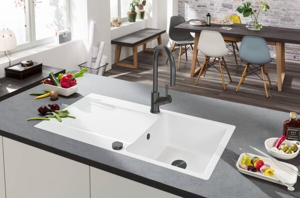 Villeroy & Boch Umbrella - Dřezová baterie stojánková, otočné rameno, antracit 92530005