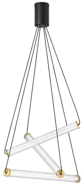 Nova Luce Skleněné závěsné LED světlo Eliot 55 cm