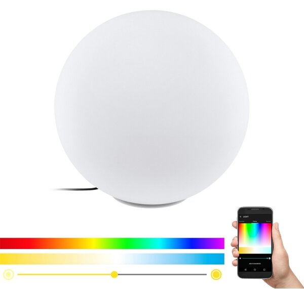Eglo 98108 - LED RGBW Venkovní lampa MONTEROLO-C LED/9W/230V IP65 pr.600