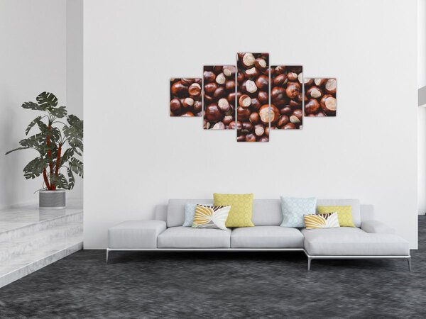 Obraz - Zralé kaštany (125x70 cm)