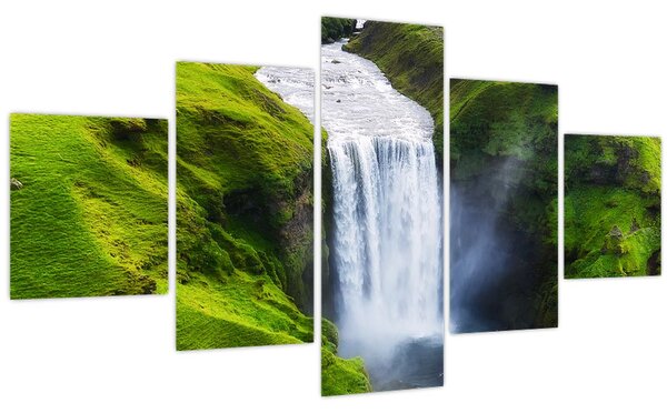 Obraz - Vodopád Skogafoss (125x70 cm)