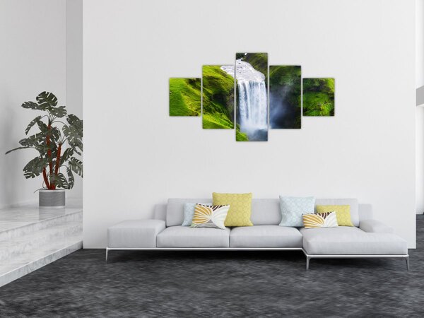 Obraz - Vodopád Skogafoss (125x70 cm)
