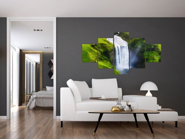 Obraz - Vodopád Skogafoss (125x70 cm)