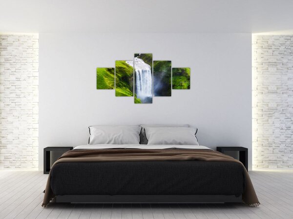 Obraz - Vodopád Skogafoss (125x70 cm)
