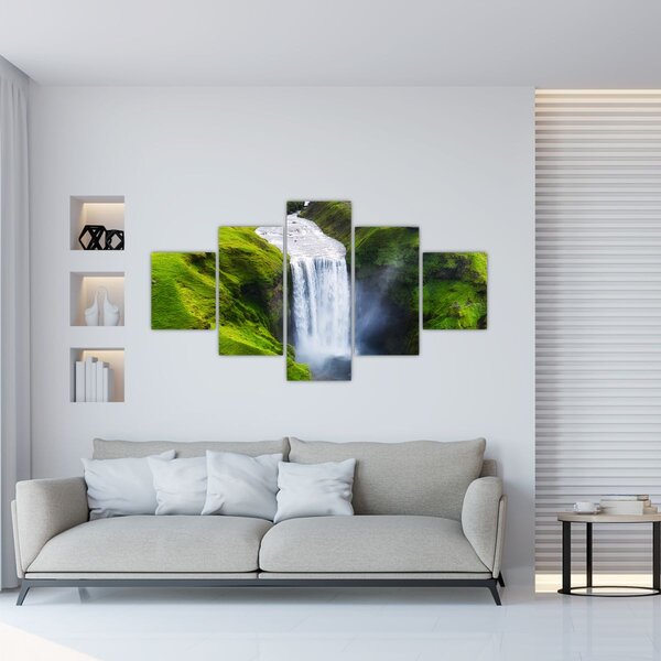 Obraz - Vodopád Skogafoss (125x70 cm)