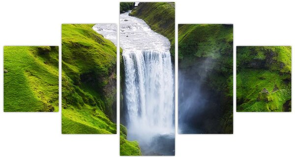 Obraz - Vodopád Skogafoss (125x70 cm)