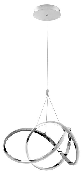 ONLI - LED Lustr na lanku LOOP LED/40W/230V 4000K lesklý chrom