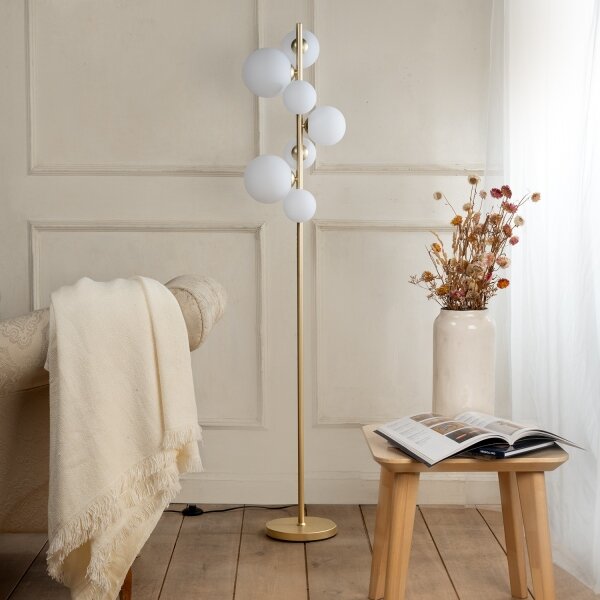 ONLI - Stojací lampa PALOMA 7xG9/10W/230V zlatá