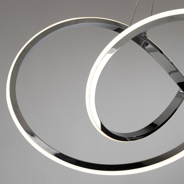 ONLI - LED Lustr na lanku LOOP LED/40W/230V 4000K lesklý chrom