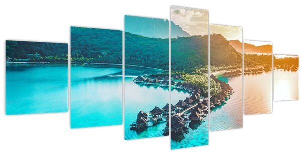 Obraz - Bora Bora (210x100 cm)