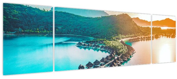 Obraz - Bora Bora (170x50 cm)