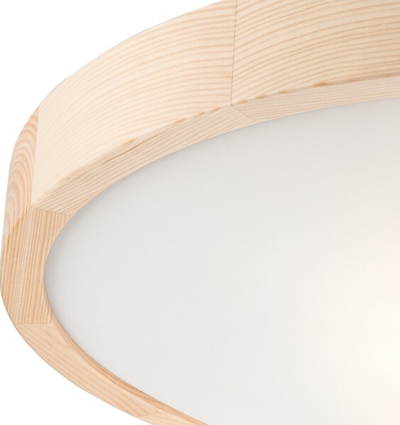 Stropní svítidlo NATURAL SLIM 3xE27/60W/230V pr. 47 cm borovice