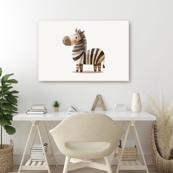Obraz roztomilá kreslená zebra