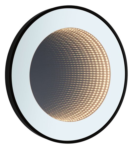 P 79561 LED zrcadlo s osvětlením Miro IP44 měnitelná bílá 230V 11,5W zrcadlo/černá mat - PAULMANN
