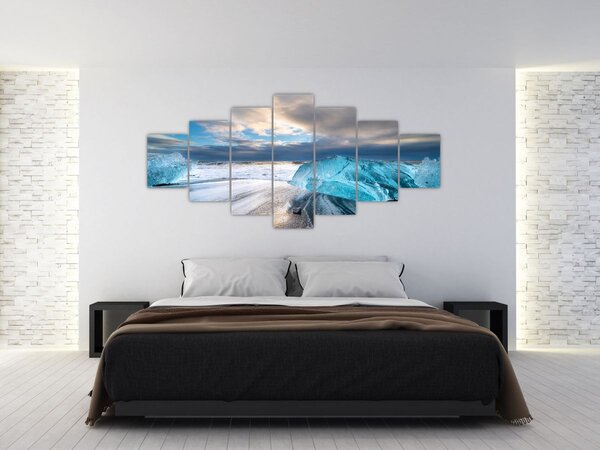 Obraz - Diamantová pláž (210x100 cm)