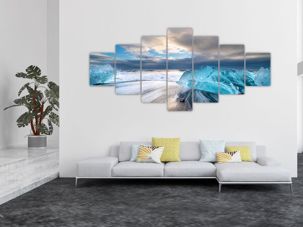 Obraz - Diamantová pláž (210x100 cm)