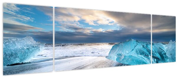 Obraz - Diamantová pláž (170x50 cm)