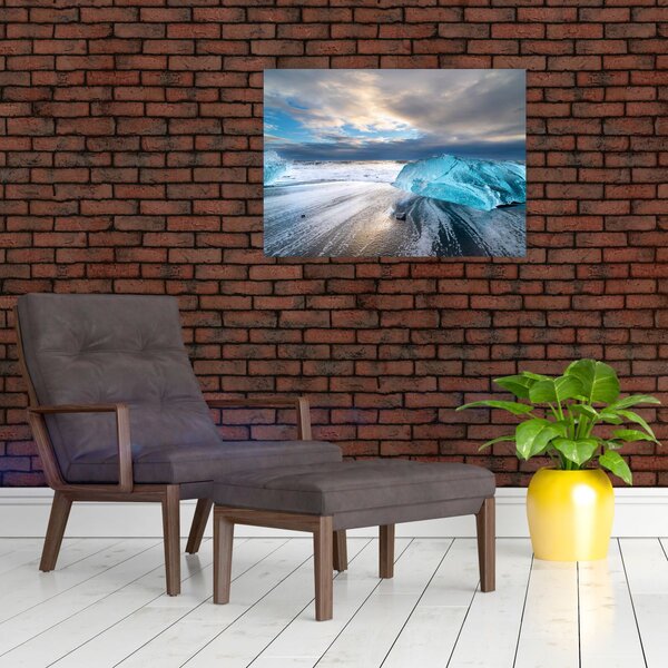 Obraz - Diamantová pláž (70x50 cm)