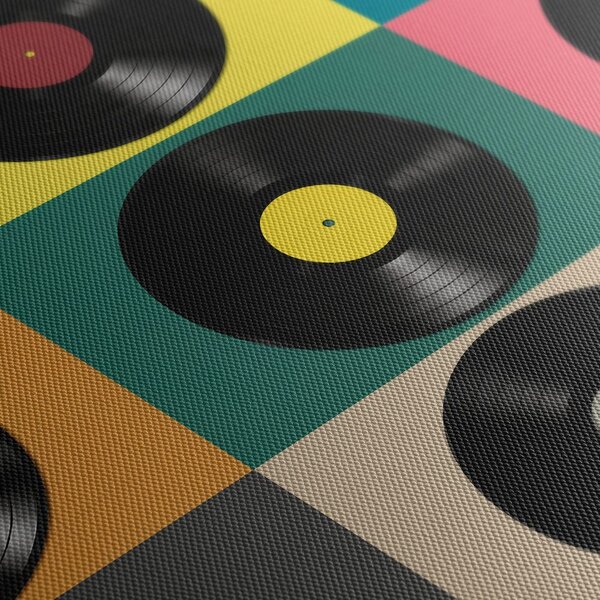 Obraz retro vinylové desky