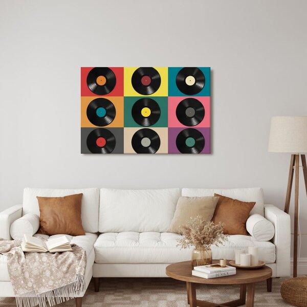 Obraz retro vinylové desky