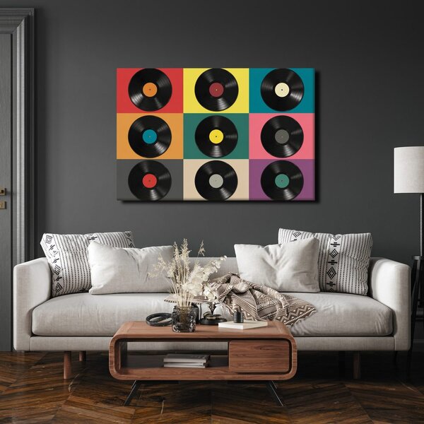 Obraz retro vinylové desky
