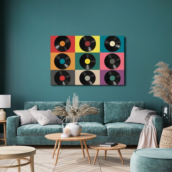 Obraz retro vinylové desky